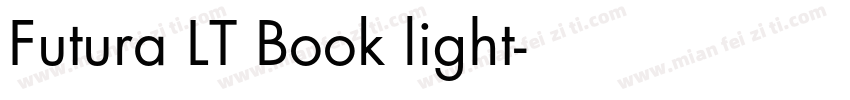 Futura LT Book light字体转换